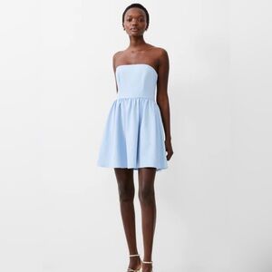 Whisper Strapless Peplum Dress